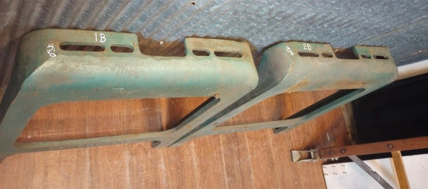 Pair of Benchmaster Cast Iron Machine Legs 26" T x 22 1/4" W GA-S063