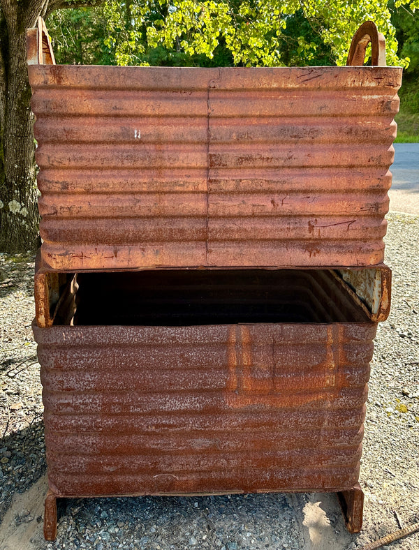 Restored Steel Factory Bins GA20370