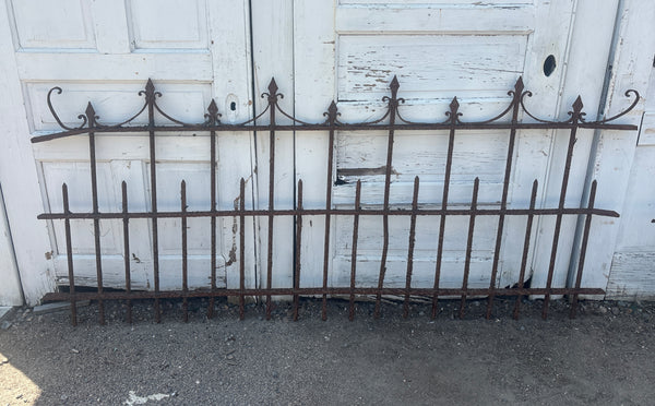 107.5 Feet of Wrought Iron Victorian Fence Panels GA21243