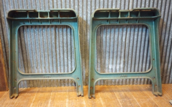 Pair of Benchmaster Cast Iron Machine Legs 26" T x 22 1/4" W GA-S063