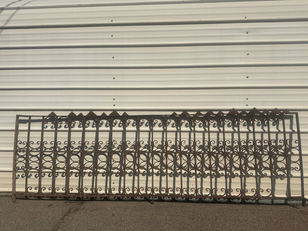 18+ Ft of Antique Wrought Iron Garden Gate Fencing GA20845