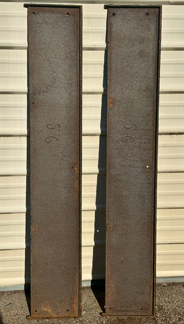 Pair of 65" Long Cast Iron Stair Treads GA20820