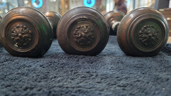5 Sets of Brass Louis XVI Style Door Knobs GAM012