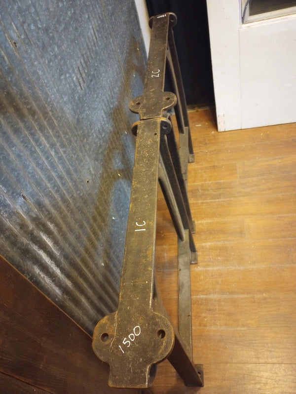 Pair of Cast Iron Machine Legs 32" T x 21 1/2" W GA-S064