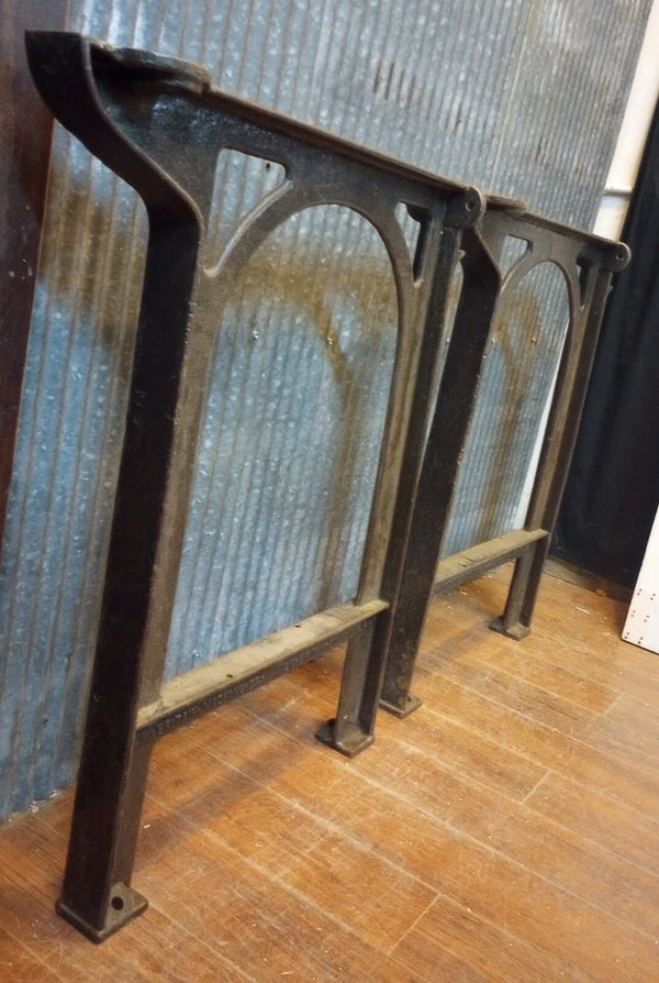 Pair of Cast Iron Machine Legs 32" T x 21 1/2" W GA-S064