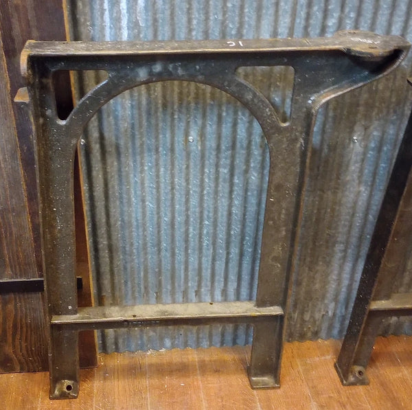 Pair of Cast Iron Machine Legs 32" T x 21 1/2" W GA-S064