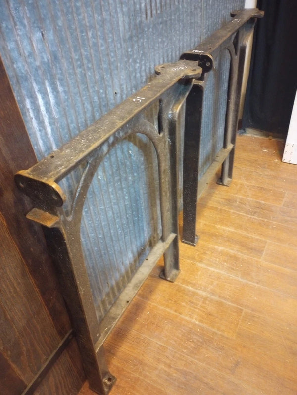 Pair of Cast Iron Machine Legs 32" T x 21 1/2" W GA-S064