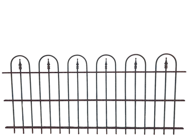 44 Ft of Antique Wrought Iron Hairpin Fencing GA21055