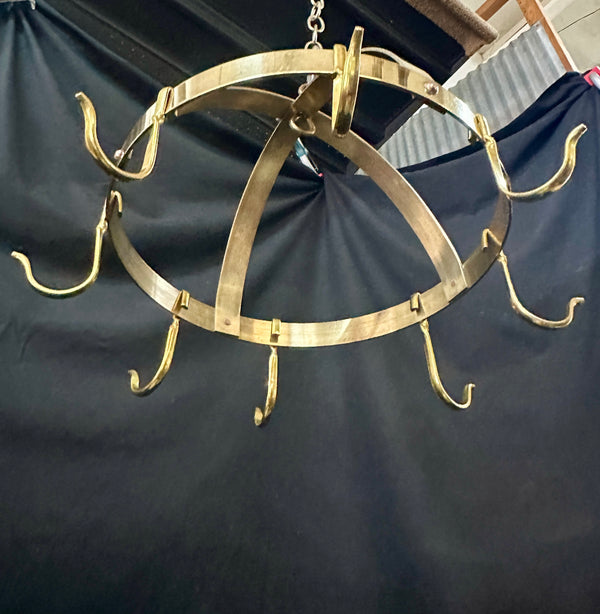 Vintage Brass Pot Hanging Rack GA20801