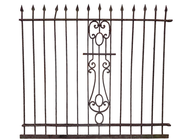 39 Ft of Antique Wrought Iron Fencing GA21049
