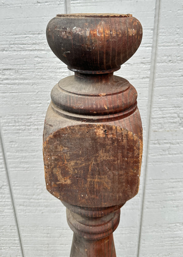 Heart Pine Newel Post w/ Flat Top GA20429