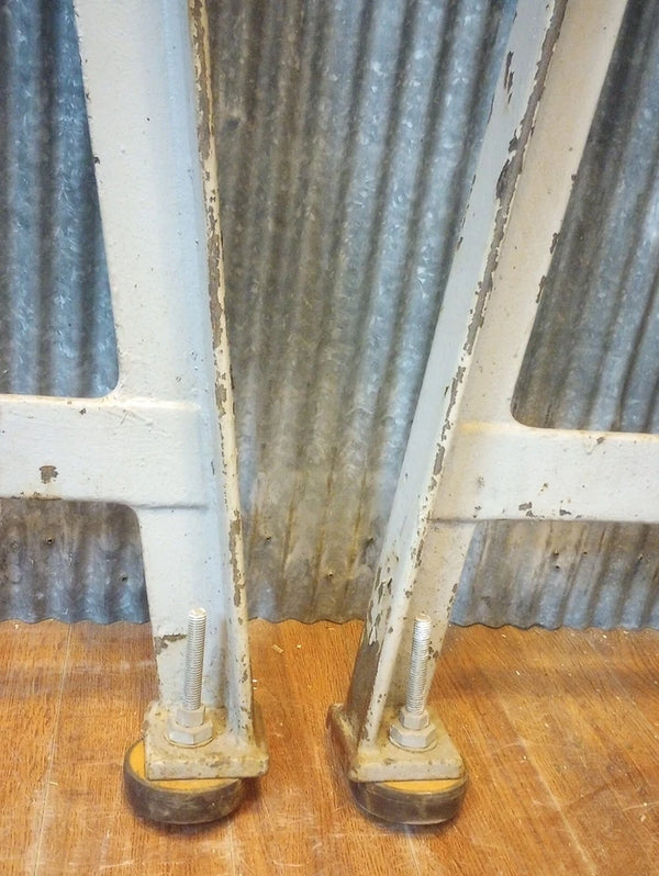 Pair of Adams Brothers Cast Iron Machine Legs 32 5/8" T x 20 3/8" W GA-S066
