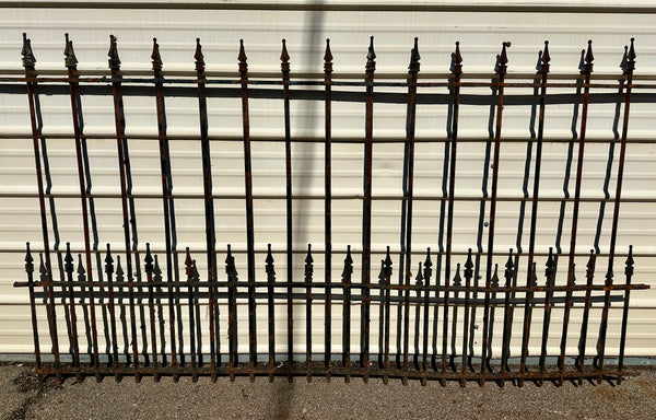 61 Feet of Antique Wrought Iron Fencing GA20787