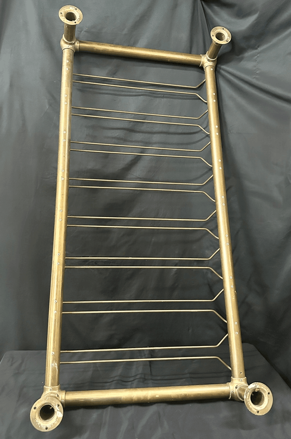 Vintage Brass Overhead Bar Glass Rack GA20596