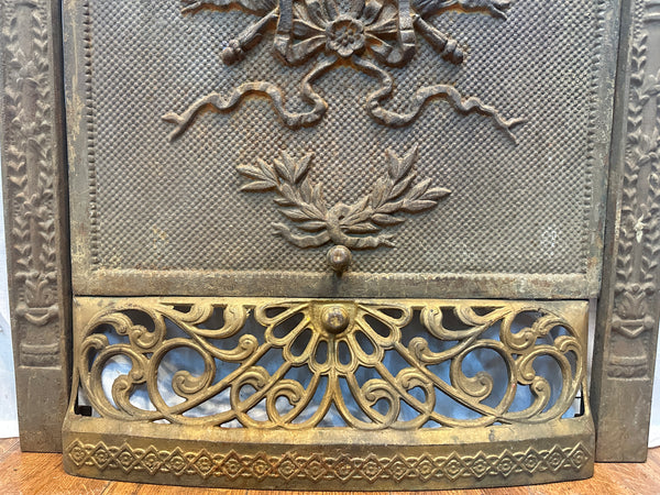 Pair of Antique Fireplace Summer Cover & Surround 3 Pc Sets GA20084