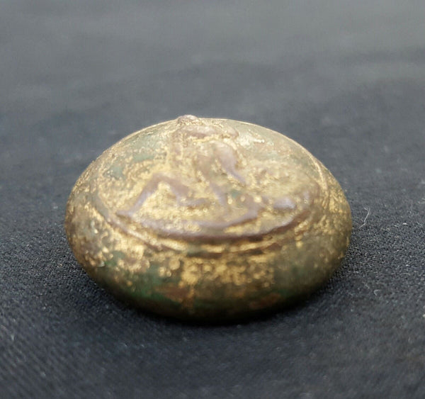 Civil War Dug Cold Harbor Battlefield Virginia State Seal Button GS010927