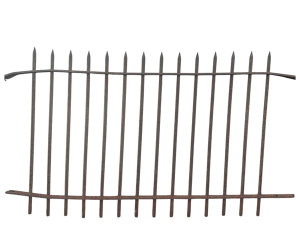 35 Ft of Antique Wrought Iron Spear Top Fencing GA20875