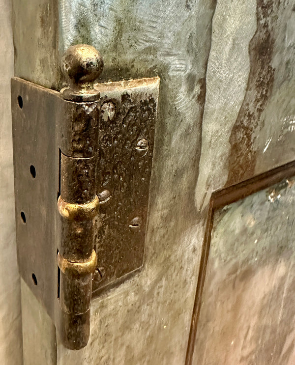 2-Panel Galvanized Steel Door w/ Original Hardware GA20566