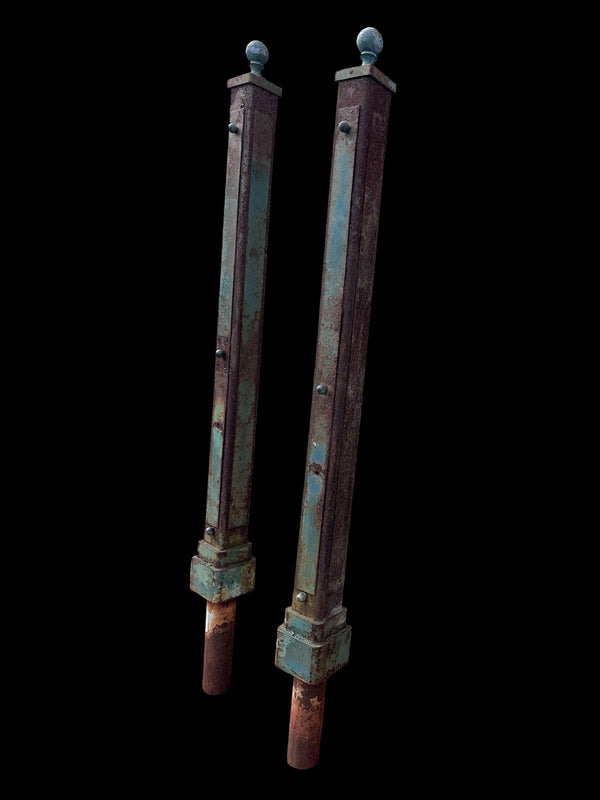 Vintage Cast Iron Posts - 2 Available - GA21053