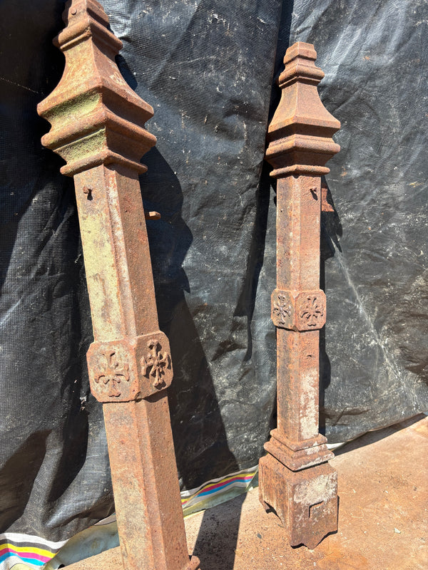 Pair of Cast Iron Newel Posts GA21630