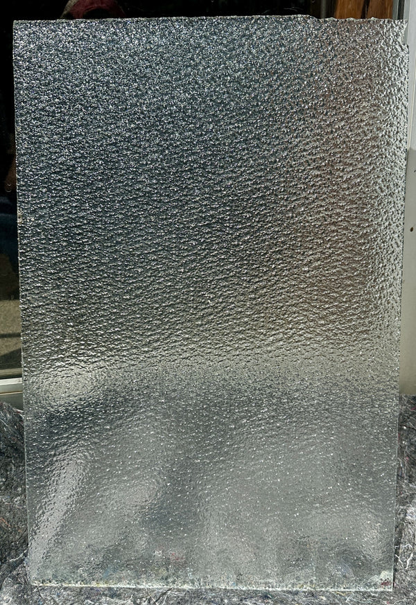 Pair of Clear Pebble Glass Panes GA20376