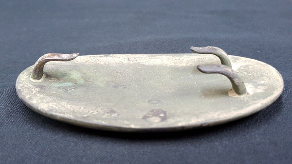Civil War Reproduction Brass Oval Maryland Belt Buckle With 3 Hooks
