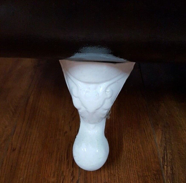 Restored Black & White Cast Iron Claw Foot Bathtub 60" x 30" x 22"