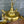Load image into Gallery viewer, Restored Antique Brass Pan 4-Arm Chandelier GA21009

