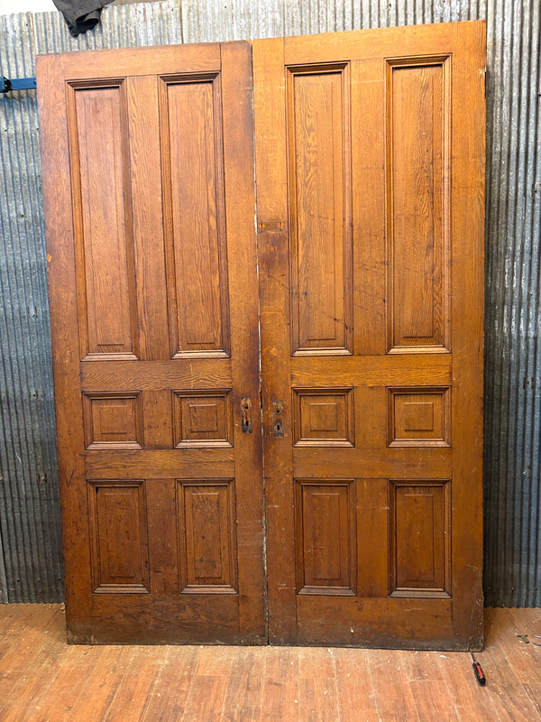 Pair of 6-Panel Oak Doors GS6079