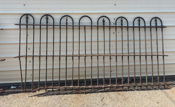 36 Feet of Wrought Iron Hairpin Fencing with Finials GA21251