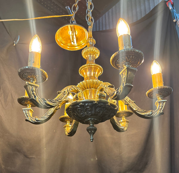 Solid Brass 6-Light Chandelier GA21274