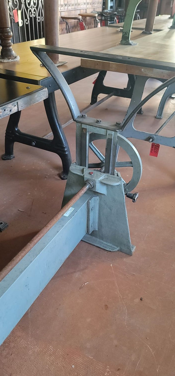 Industrial Beach MFG Cast Iron Adjustable Crank Table Base 63" x 35 1/2" GS00836