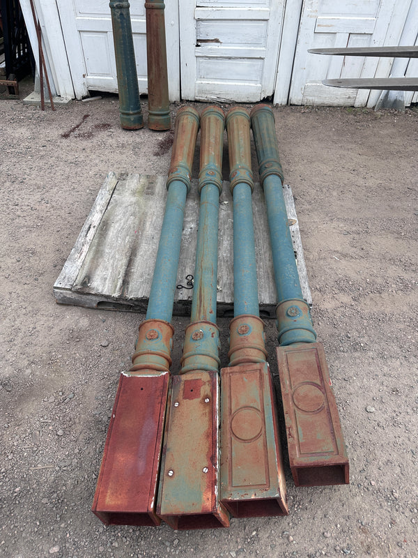 Vintage Cast Iron Pillars from Georgetown, DC - 8 Available - GA21054