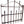 Load image into Gallery viewer, Antique Wrought Iron Garden Gate w/ Arrow Finials - 33" W x 39" T - GA21018
