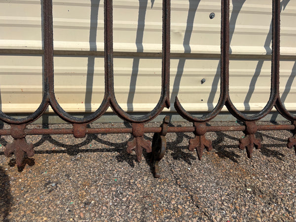 15 Feet of Iron Fence Panels GA21607
