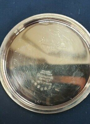 1923 Illinois Bunn 10K Gold Filled 21 Ruby Jewel Pocket Watch