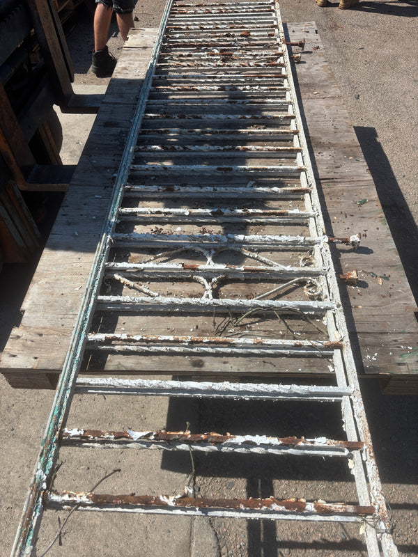 39 Feet of Iron Fence Panels GA21339