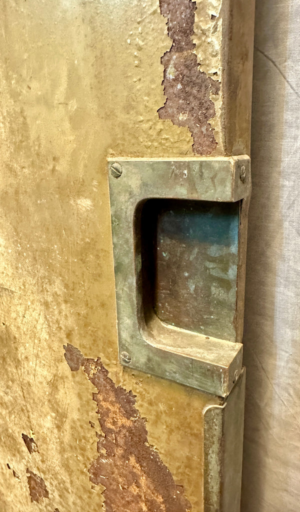 Steel Clad Elevator Doors with Original Otis Wheels & Brass Handles GA20554