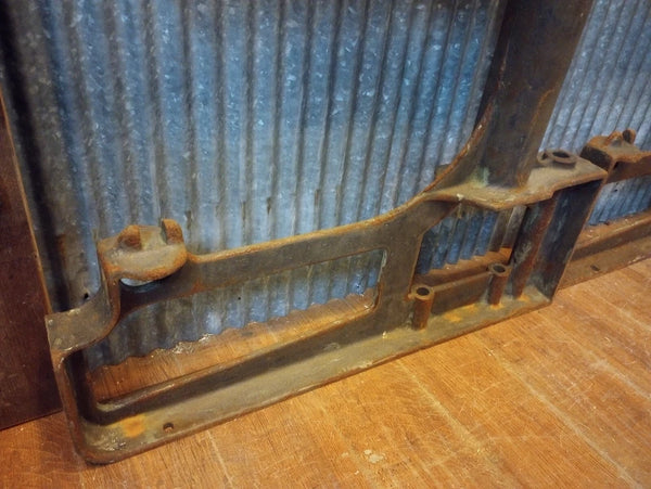 Pair of Cast Iron Factory Machine Legs 31 3/4" Tall x 26 3/8 " Wide GA-S072