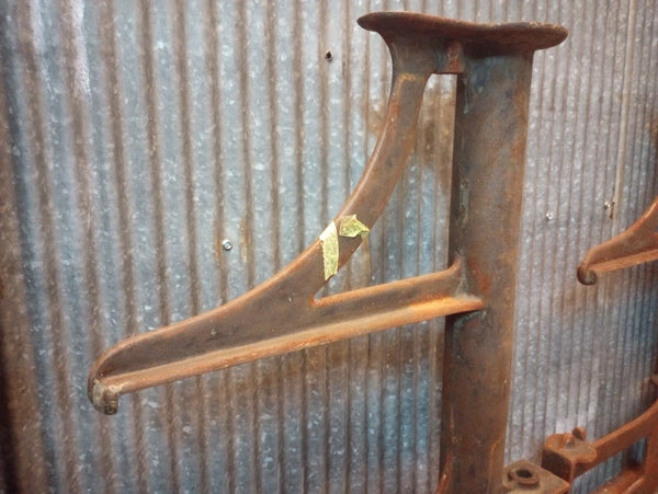 Pair of Cast Iron Factory Machine Legs 31 3/4" Tall x 26 3/8 " Wide GA-S072