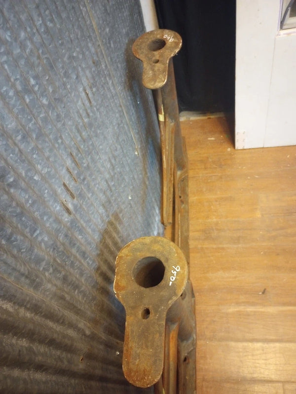 Pair of Cast Iron Factory Machine Legs 31 3/4" Tall x 26 3/8 " Wide GA-S072