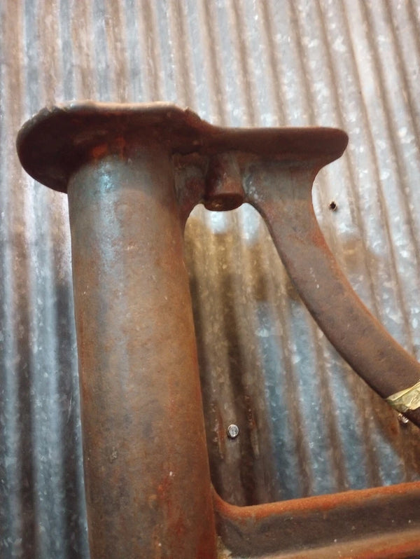 Pair of Cast Iron Factory Machine Legs 31 3/4" Tall x 26 3/8 " Wide GA-S072