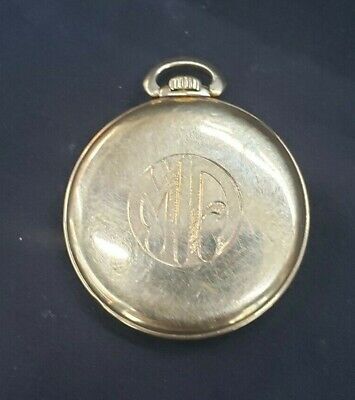Vintage 1940 Waltham Colonial Premier 14K Solid Gold 21 Jewel Pocket Watch