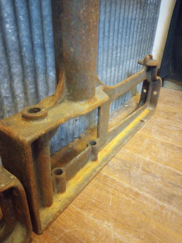 Pair of Cast Iron Factory Machine Legs 31 3/4" Tall x 26 3/8 " Wide GA-S072