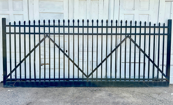30 Ft Wide Aluminum Driveway Gate Pair GA20447