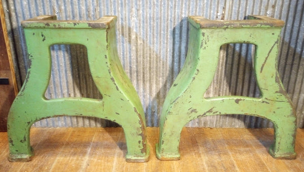 Pair of Cast Iron Machine Legs 23" Tall x 23 1/2 " Wide GA-S074