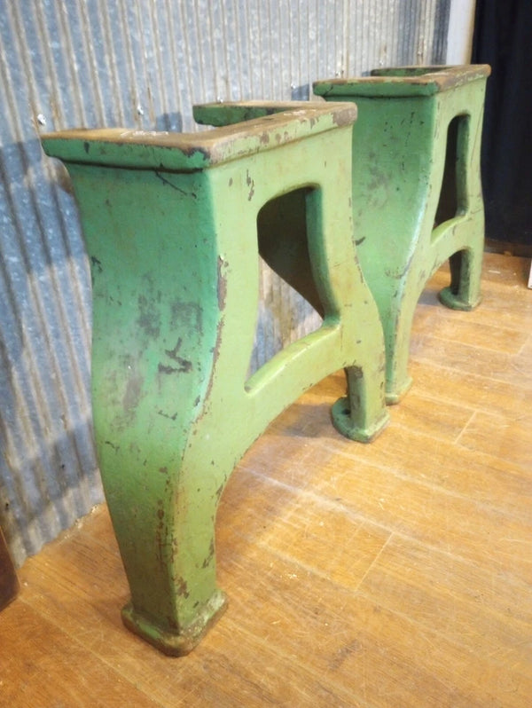 Pair of Cast Iron Machine Legs 23" Tall x 23 1/2 " Wide GA-S074