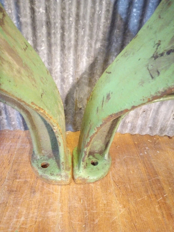Pair of Cast Iron Machine Legs 23" Tall x 23 1/2 " Wide GA-S074