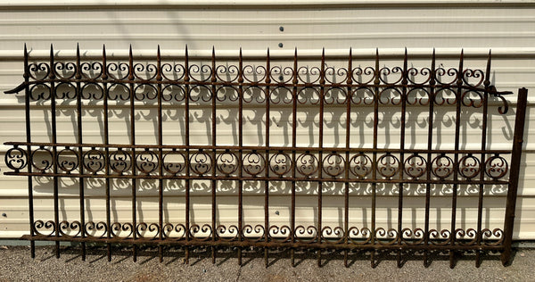 47+ Feet of Antique Wrought Iron Fencing GA20817