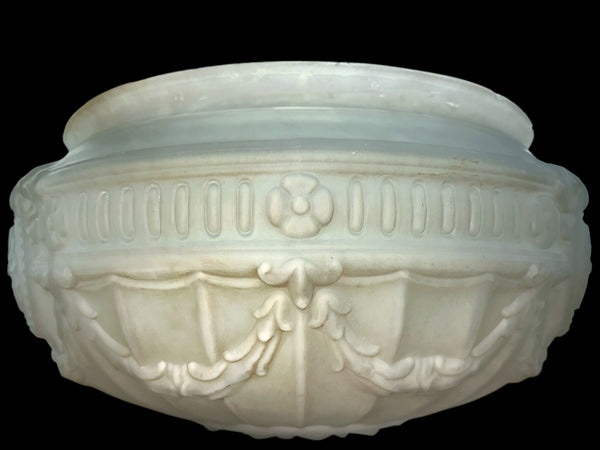 Vintage Frosted Glass Ceiling Light Shade w/ 14" Fitter GA20785